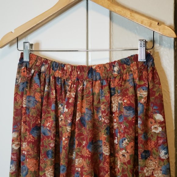Vintage Necessary Objects Floral High-Waist Skirt - Picture 3 of 4